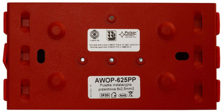 Puszka instalacyjna Pulsar AWOP-625PP przelotowa 6×2,5mm2