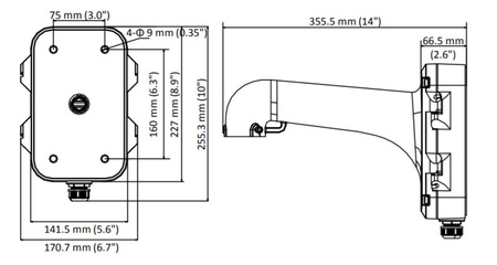 Uchwyt ścienny Hikvision DS-1604ZJ