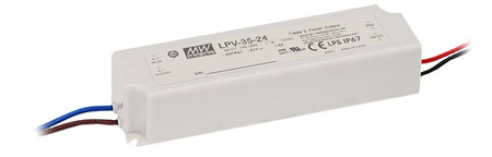 Zasilacz LED Mean Well LPV-35-5 5VDC 5A 30W IP67