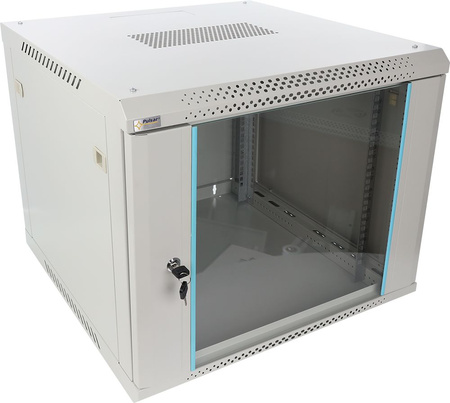 Szafa RACK 19" 9U 600x600 Pulsar RWA966-G wisząca, możliwość montażu kółek / nóżek , do złożenia