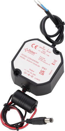 Przetwornica Pulsar DCDCH-12V2A-SD obniżająca napięcie, dopuszkowa 18-30VDC > 12VDC 2A 24W IP67