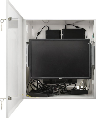 Obudowa DVR/Monitor/RACK 19" 4U 655x592 Pulsar AWO531W pionowa biała, złożona