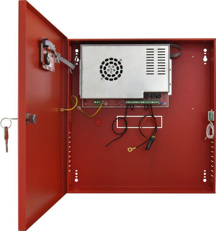 Zasilacz buforowy urządzeń przeciwpożarowych Pulsar EN54C-10A17LCD 27,6VDC 9,2A 284W max 2x17Ah wyświetlacz LCD IP30