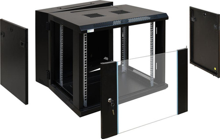 Szafa RACK 19” 6U 600x600 Pulsar RWD966 wisząca podwójna, złożona