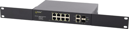 Switch 10 portowy gigabitowy Pulsar SFG108 8xPoE + 2xUplink + 2xUplink SFP zasilacz 120W