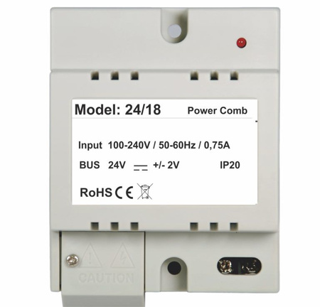 Zasilacz na szynę DIN Vidos P24/18 24VDC 0,75A system Duo