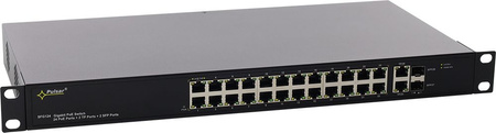 Switch 26 portowy Pulsar SFG124WP 24xPoE + 2xUplink 10/100/1000 + 2xUplink SFP bez zasilacza