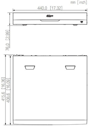 Rejestrator do monitoringu IP Dahua NVR5432-EI 32 kanałowy ( do kamer max. 32Mpx na 4 dyski max. 16TB ) audio