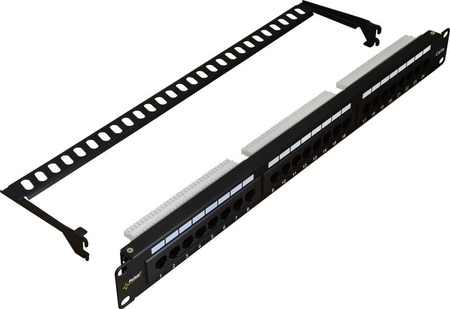 Patchpanel Pulsar RP-U24H5 wyposażony 24xU/UTP Cat5e 1U 19”