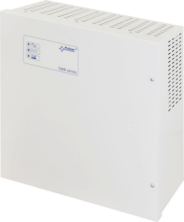 Zasilacz buforowy w obudowie ściennej Pulsar SWB-60 52VDC 1,15A 60W dla switchy PoE max 7Ah
