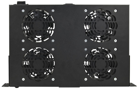 Panel 1U 4 wentylatorów do szaf RACK 19” Pulsar RAWP-1R z termostatem