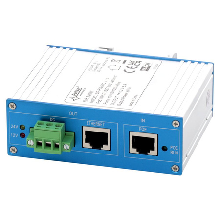 Splitter / zasilacz PoE Pulsar SP-POE60G 1P 60W na szynę DIN