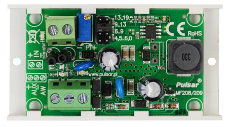 Przetwornica obniżająca napięcie Pulsar DC/DC10SD z regulacją napięcia 8-28VDC > 4,5-19VDC 1A 12W