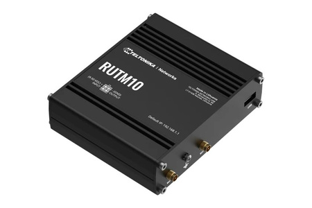 Router bezprzewodowy Teltonika RUTM10 b/g/n/a USB WAN + 3x10/100/1000 b/g/n/ac 2 anteny RP-SMA do WiFi w zestawie IP30