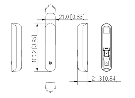 Czujka magnetyczna/sejsmiczna Dahua ARD324-W2(868S) bezprzewodowa