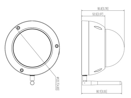 Kamera zewnętrzna do monitoringu IP Dahua SD22404DB-GNY-W 4Mpx kopułkowa/obrotowa wandaloodporna zmiennoogniskowa 2,8-12mm