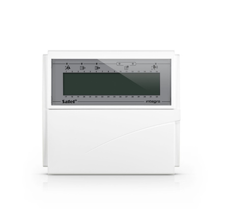 Manipulator LCD Satel INT-KLCD-W Grade3, białe podświetlenie, z klapką