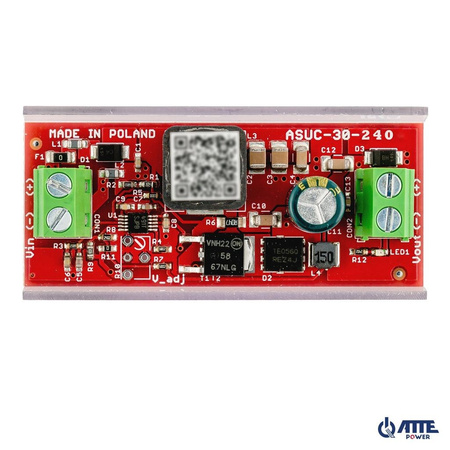 Przetwornica Atte ASUC-30-240-OF podnosząca napięcie do 24V