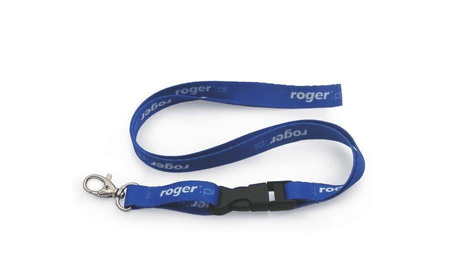 Smycz dwuczęściowa z logo Roger NL-2