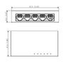 Switch 5 portowy gigabitowy Dahua PFS3005-5GT-V2 5x10/100/1000