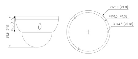 Kamera zewnętrzna do monitoringu IP Dahua IPC-HDBW2541R-ZAS-27135 5Mpx kopułkowa wandaloodporna zmiennoogniskowa 2,7-13,5mm IR 40m, port microSD