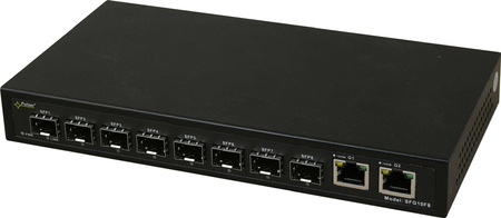 Switch 8 portowy gigabitowy optyczny Pulsar SFG10F8 8xSFP + 2xRJ45