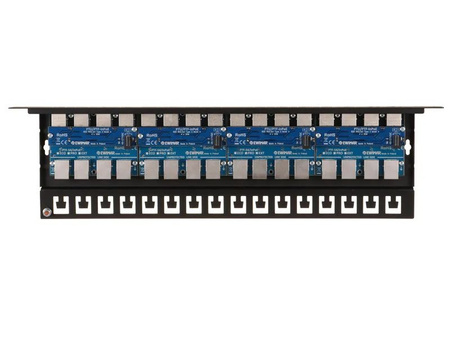Ogranicznik przepięć 16-kanałowy serii EXT Ewimar PTF-516R-EXT/InPoE/A do sieci LAN z aktywnym iniektorem PoE w module RACK