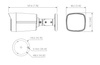 Kamera zewnętrzna do monitoringu IP Dahua IPC-HFW2449TL-S-LED-0280B-PRO 4Mpx bullet stałoogniskowa 2,8mm, LED 50m port microSD