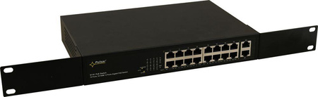 Switch 18 portowy Pulsar S116 16xPoE + 2xUplink 10/100/1000
