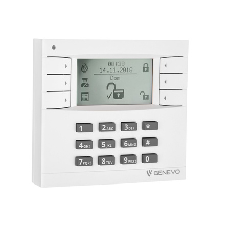 Manipulator GENEVO EvoKPD CLASSIC GY Grade 2, białe podświetlenie biały, system EVOLiNK