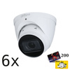 Zestaw: 6x Kamera zewnętrzna do monitoringu IP Dahua IPC-HDW2441T-ZS-27135 4Mpx kopułkowa/eyeball zmiennoogniskowa 2,7-13,5mm IR 40m, port microSD + karta 200zł