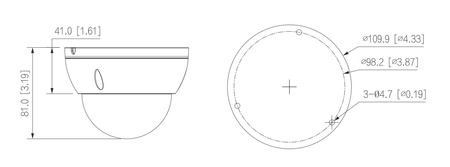 Kamera zewnętrzna do monitoringu IP Dahua IPC-HDBW1530E-0280B-S6 5Mpx kopułkowa wandaloodporna stałoogniskowa 2,8mm IR 30m