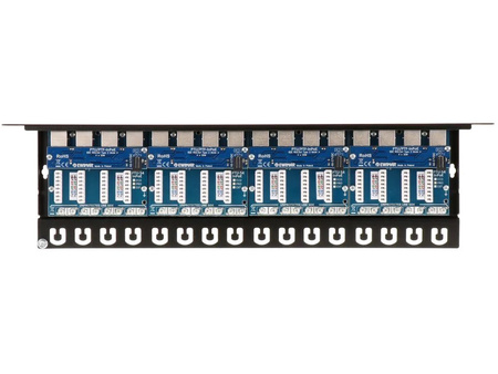 Ogranicznik przepięć 16-kanałowy serii PRO Ewimar PTU-516R-PRO/InPoE/A do sieci LAN z aktywnym iniektorem PoE w module RACK