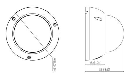 Kamera zewnętrzna do monitoringu IP Dahua SD22204DB-GC kopułkowa/obrotowa wandaloodporna zmiennoogniskowa 2,7-11mm