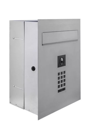 Stacja bramowa / skrzynka na listy wielolokalowa Vidos S204-SKP otwierania kodem oraz kodem QR (tylko z M200-X), kamera 2Mpx, 125/70°, podtynkowa do płytkich słupków