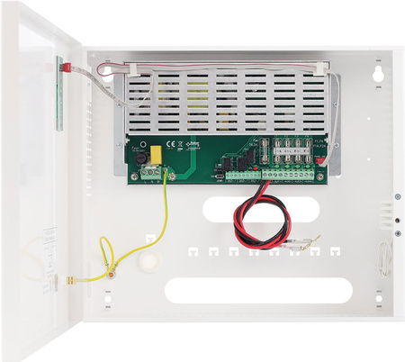 Zasilacz buforowy w obudowie ściennej Pulsar HPSDCG2-12V4X1A-B 13,8VDC 5A 69W max 7Ah