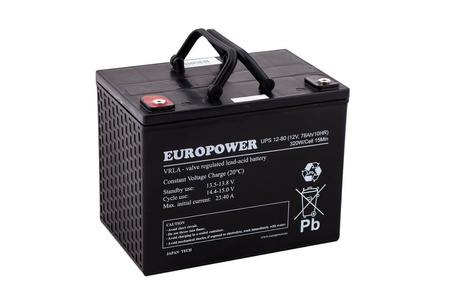 Akumulator Europower UPS 12-80 (12V 78Ah)