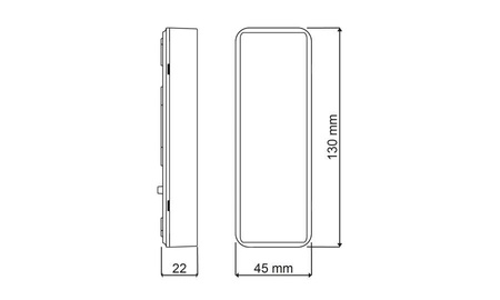 Terminal kontroli dostępu wewnętrzny Roger PRT84MF-BK z czytnikiem kart Mifare 13,56MHz (standard: RACS 4 i Wiegand)
