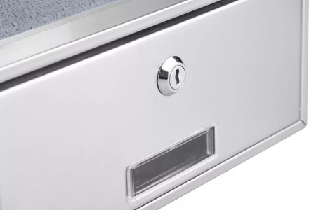 Stacja bramowa / skrzynka na listy 1 lokal Vidos S561D-SKM przelotowa, otwierana kodem, kamera 87/59° 940 linii 3,6mm, stal szlachetna, seria analog