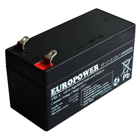 Akumulator Europower EP 1,2-12 (12V 1,2Ah)