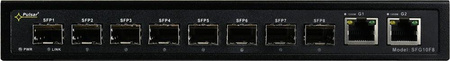 Switch 8 portowy gigabitowy optyczny Pulsar SFG10F8 8xSFP + 2xRJ45