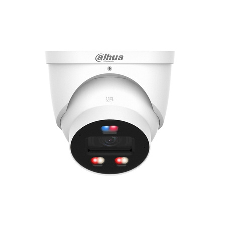 Zestaw: 4x Kamera zewnętrzna do monitoringu IP Dahua IPC-HDW3649H-AS-PV-0280B-PRO 6Mpx kopułkowa/eyeball stałoogniskowa 2,8mm, IR/LED 30m port microSD + karta 100zł