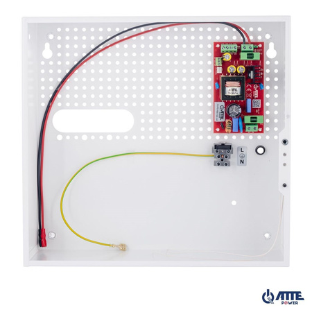 Zasilacz buforowy w obudowie ściennej Atte AUPS-100-120-F 12VDC 8A 100W max 18Ah