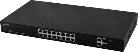 Switch 18 portowy Pulsar SF116 16xPoE + 2xUplink 10/100/1000 + 2xUplink SFP