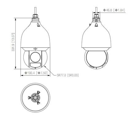 Kamera zewnętrzna do monitoringu IP Dahua SD5A425GA-HNR 4Mpx obrotowa wandaloodporna zmiennoogniskowa 5,4-135mm IR 150m