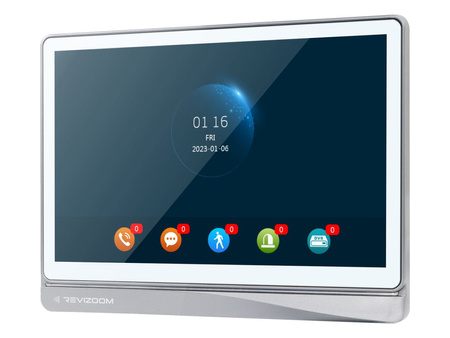 Unifon głośnomówiący Revizoom RM-T404HDI WHITE z dotykowym ekranem 10" IPS 1024x600px, WiFi/LAN sterowanie smartfonem (Tuya)