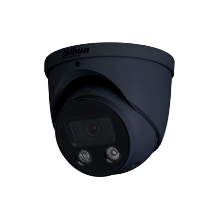Kamera zewnętrzna do monitoringu IP Dahua IPC-HDW3849H-AS-PV-0280B-S4-BLACK 8Mpx kopułkowa/eyeball stałoogniskowa 2,8mm IR/LED 30m port microSD