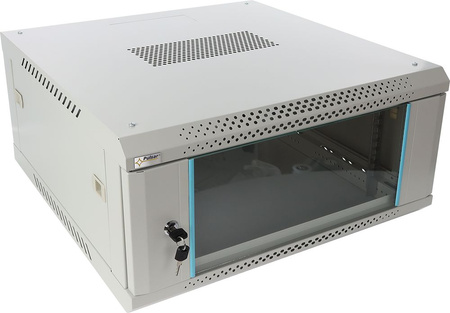 Szafa RACK 19" 4U 600x600 Pulsar RWA466-G wisząca do złożenia, możliwość montażu kółek / nóżek