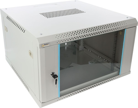 Szafa RACK 19" 6U 600x600 Pulsar RWA666-G wisząca do złożenia, możliwość montażu kółek / nóżek