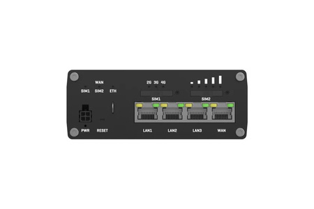 Router Teltonika RUTM09 4G LTE Cat6 2xSIM USB WAN + 3x10/100/1000 2 anteny SMA do LTE i  antena SMA do GNSS (GPS) w komplecie IP30